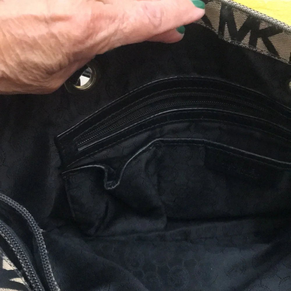 Michael Kors Brown Logo Tote Bag - Picture 6 of 12